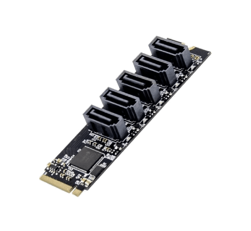 ST532 M.2 NGFF to 5-Port SATA 3.0